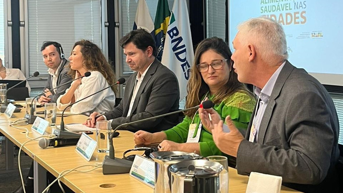 Secretário de Segurança Alimentar e Nutricional, Luiz Gusi, participa do evento “Estratégias para o fortalecimento de alimentação saudável nas cidades”, realizado no Rio de Janeiro. Foto: Divulgação