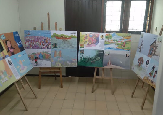 Exposição infantil narra Cores da imaginação no Mercado Central da Matriz em Curitiba. 
Foto: Divulgação