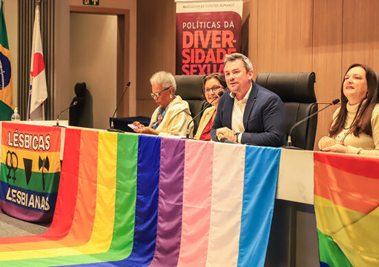 Abertura do Seminário Orgulhe-se!,  sobre o acesso das pessoas LGBTI+ às políticas públicas municipais, na sede da OAB-PR. Curitiba, 28/06/2024. Foto: José Fernando Ogura/SMCS