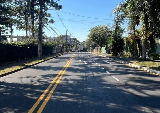 Prefeitura de Curitiba faz obra para acabar com ponto de congestionamento em Santa Felicidade. 
Foto: Divulgação