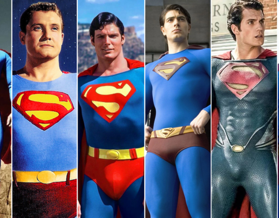Kirk Alyn, George Reeves, Christopher Reeve, Brandon Routh, Henry Cavill e David Corenswet interpretaram o Superman no cinema